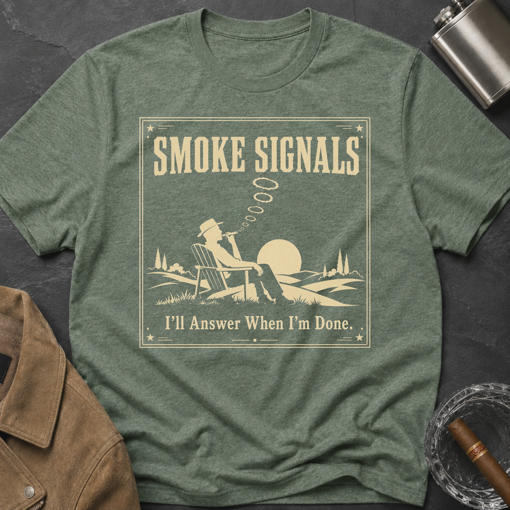 Smoke Signals Vintage Camper Relaxing T-Shirt