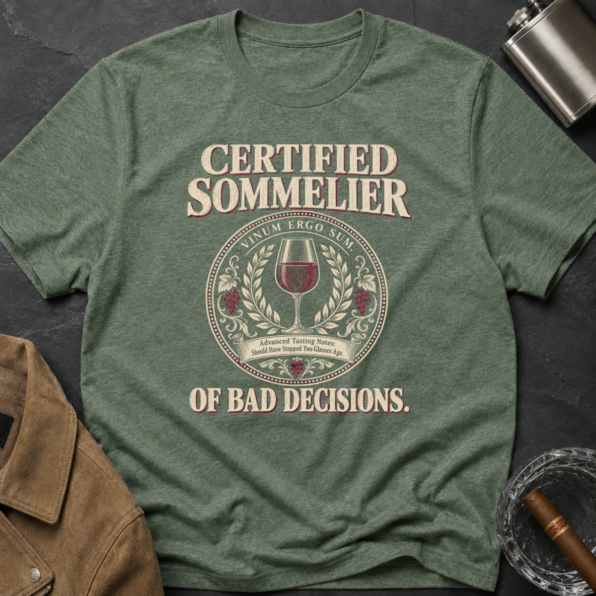 Certified Sommelier of Bad Decisions T-Shirt