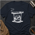 Cigar & Whiskey Glass Graphic T-shirt