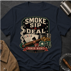 Smoke Sip & Deal - Poker Night T-Shirt