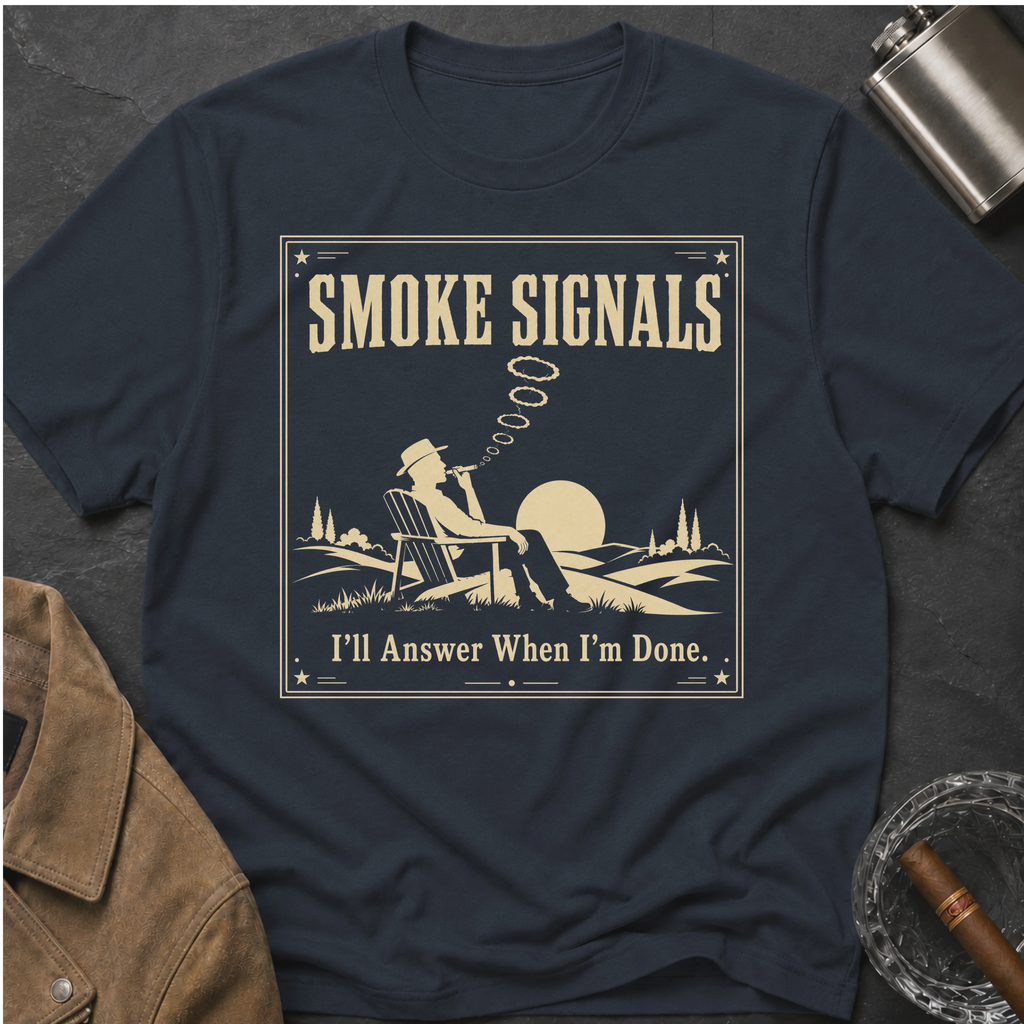Smoke Signals Vintage Camper Relaxing T-Shirt