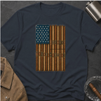 Cigar American Flag T-Shirt — Vintage Patriotic Smoking Tee