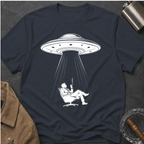 UFO Abduction Tee — Vintage Alien Beam Graphic T-Shirt
