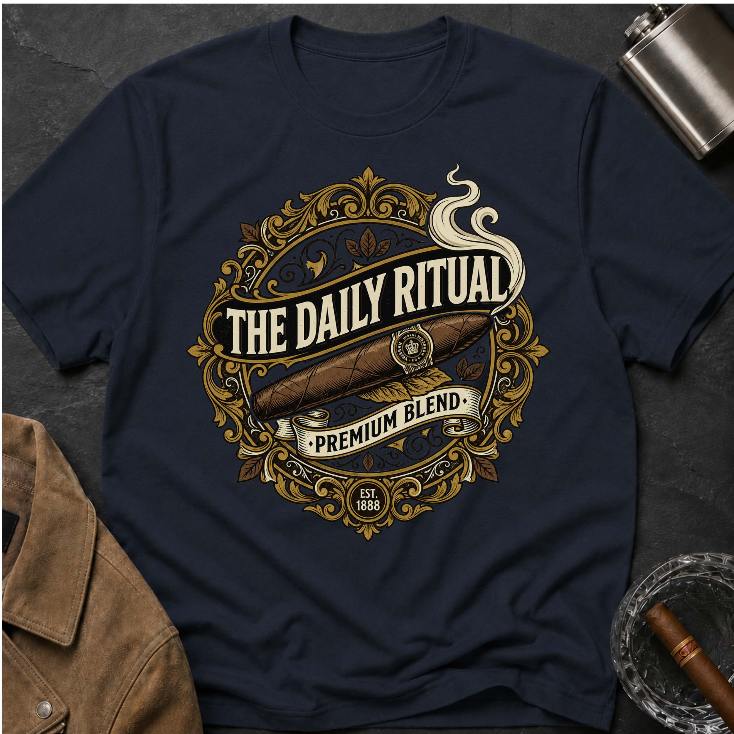 "The Daily Ritual" Retro Logo T-Shirt