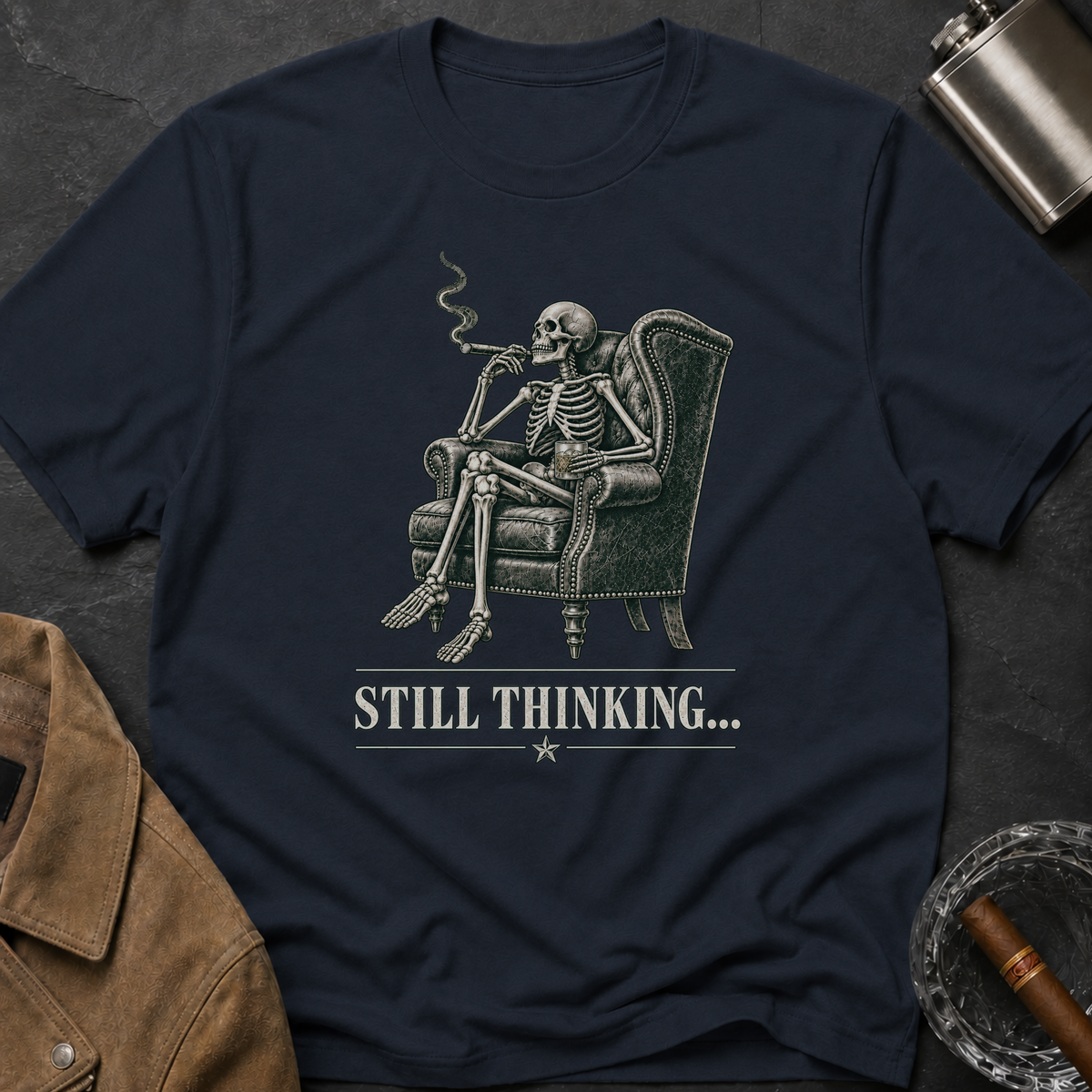 Still Thinking Skeleton T-Shirt