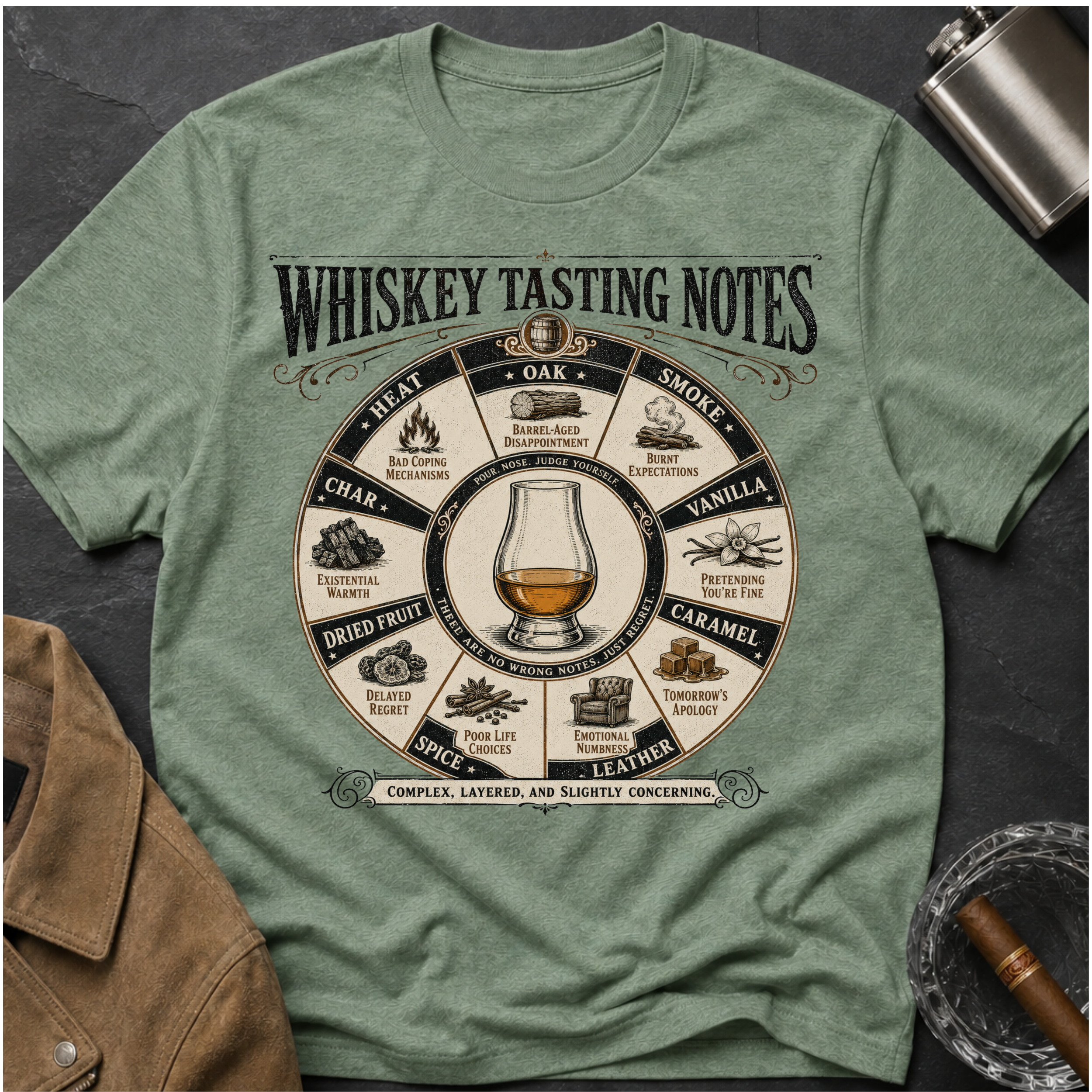 Whiskey Tasting Notes T-Shirt