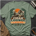 Cigar Lounge Legend T-Shirt — Vintage Retro Smoking Ape Design