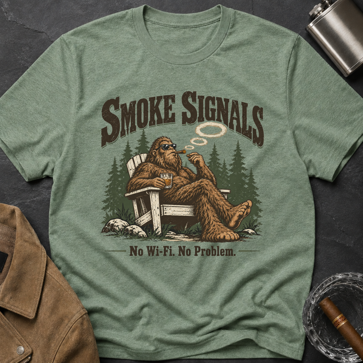 Bigfoot Smoke Signals T-Shirt