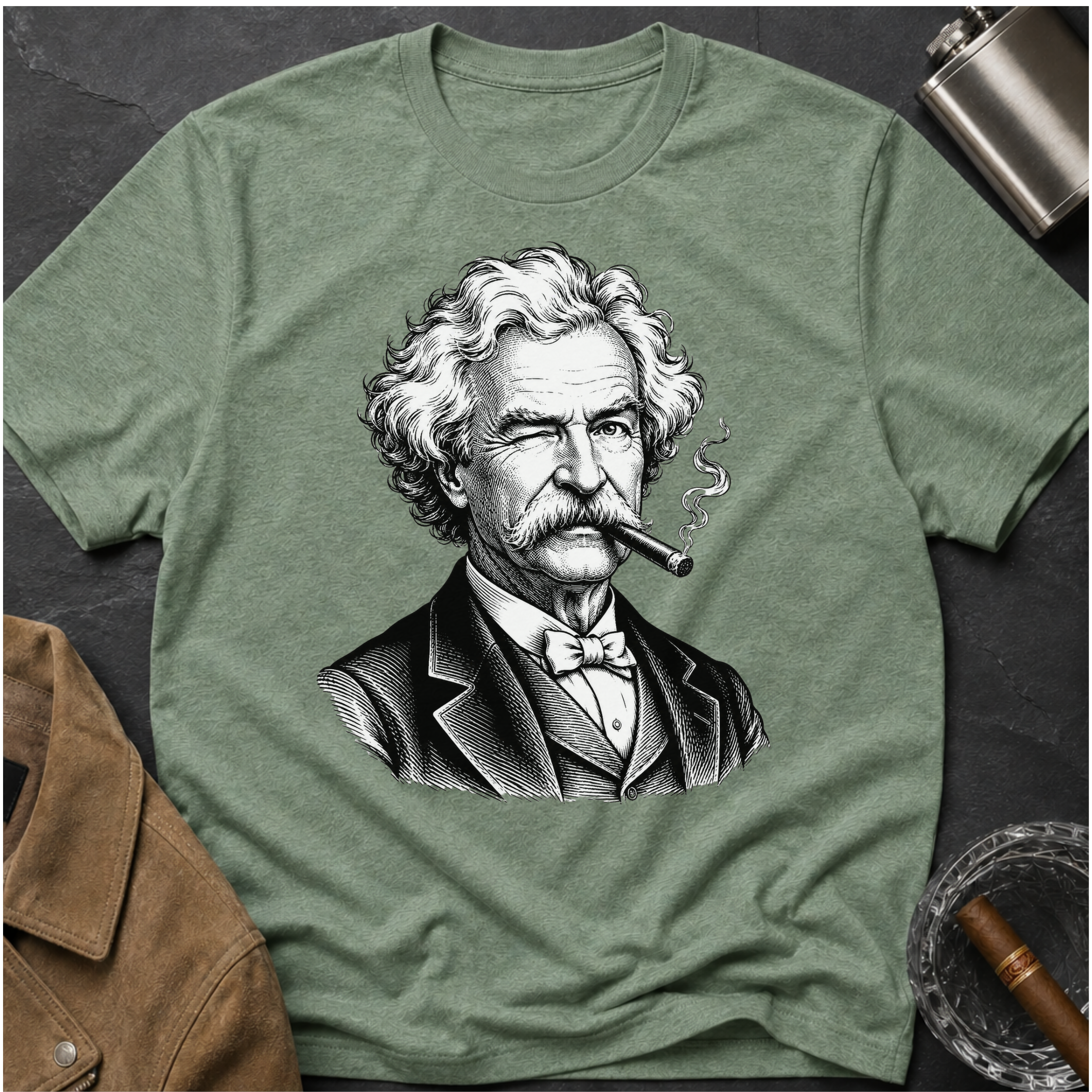 Mark Twain Portrait T-Shirt