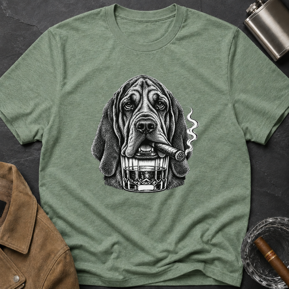 Bloodhound Cigar Whiskey T-shirt