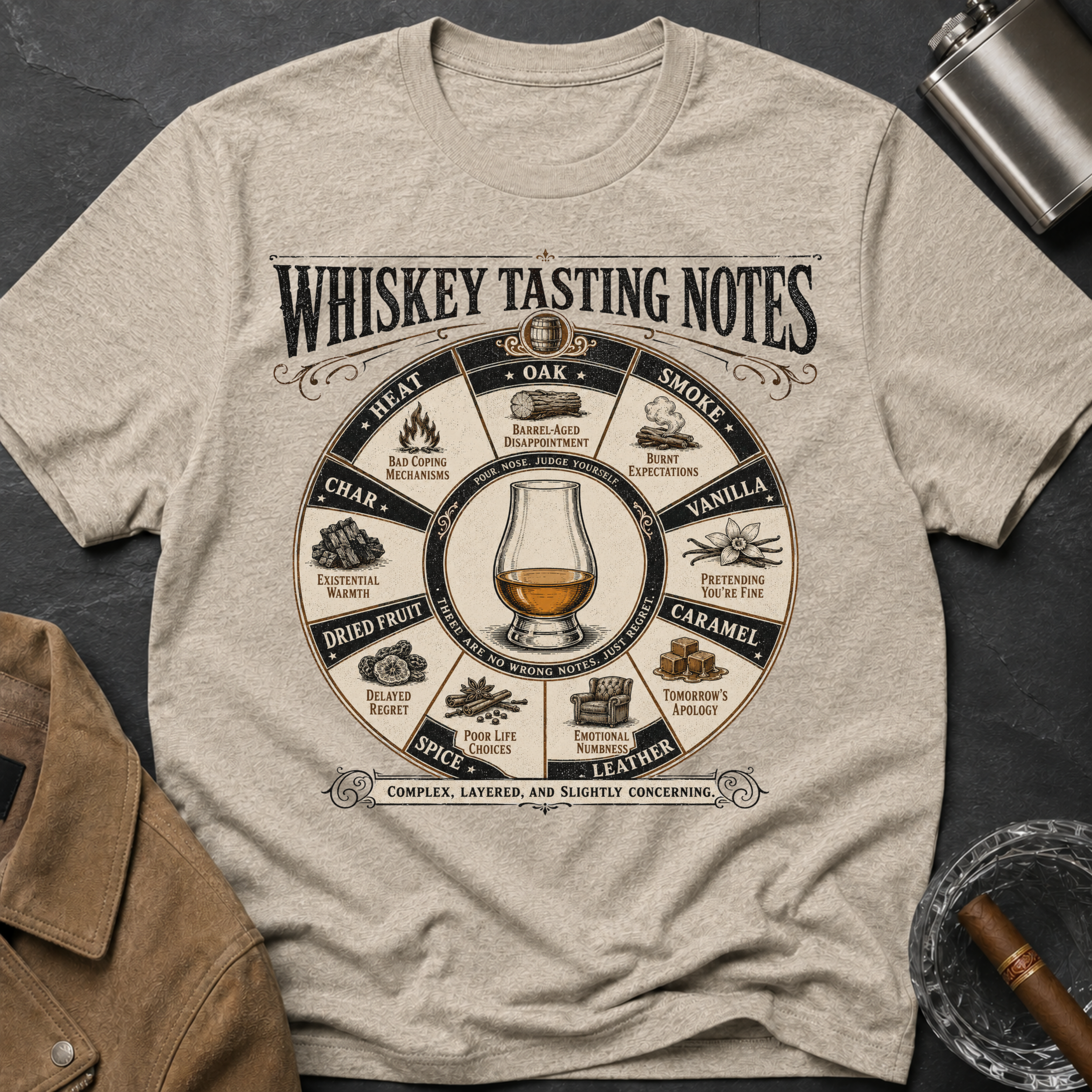 Whiskey Tasting Notes T-Shirt