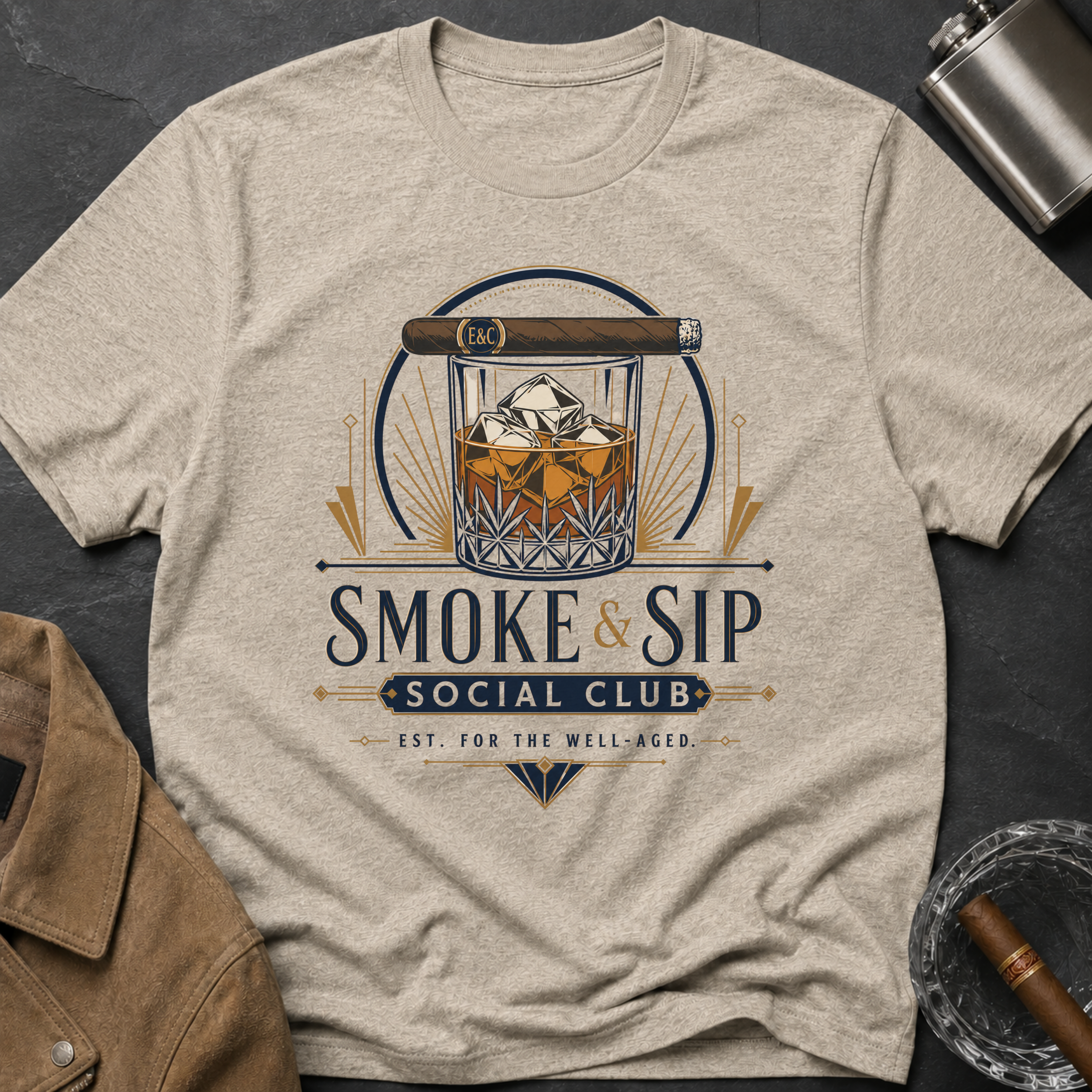 Smoke & Sip Social Club T-Shirt
