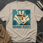 Havana Nights T-Shirt — Retro Tropical Cigar Palm Tee