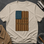 Cigar American Flag T-Shirt — Vintage Patriotic Smoking Tee