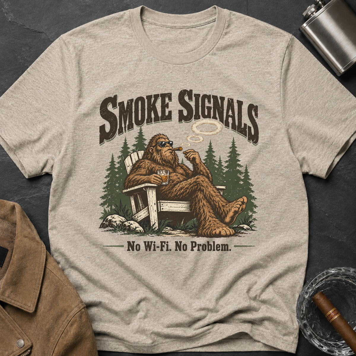 Bigfoot Smoke Signals T-Shirt