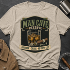 Man Cave Reserve T-Shirt — Vintage Whiskey & Cigar Lounge Tee
