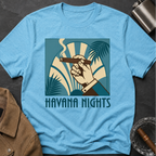 Havana Nights T-Shirt — Retro Tropical Cigar Palm Tee
