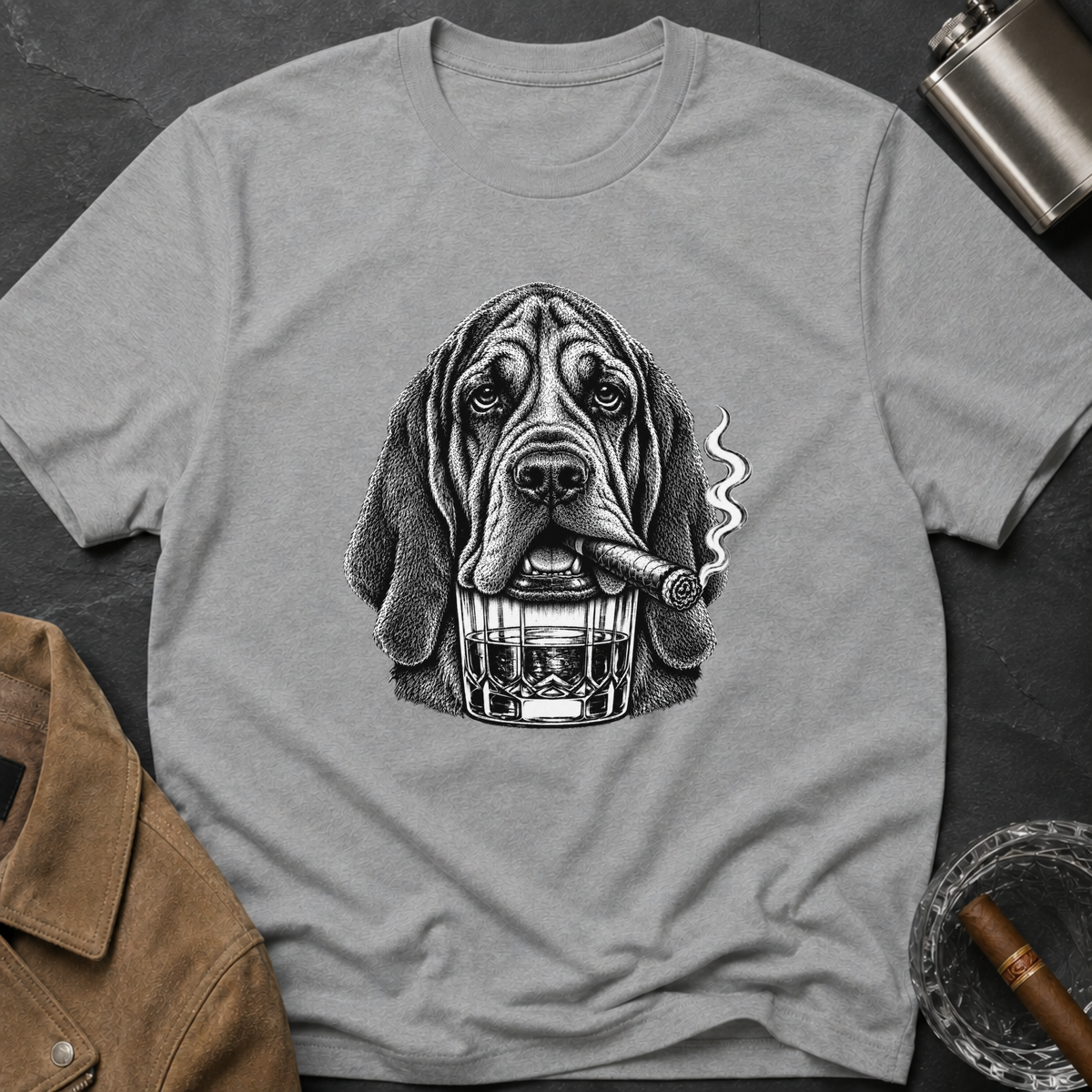 Bloodhound Cigar Whiskey T-shirt