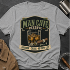 Man Cave Reserve T-Shirt — Vintage Whiskey & Cigar Lounge Tee
