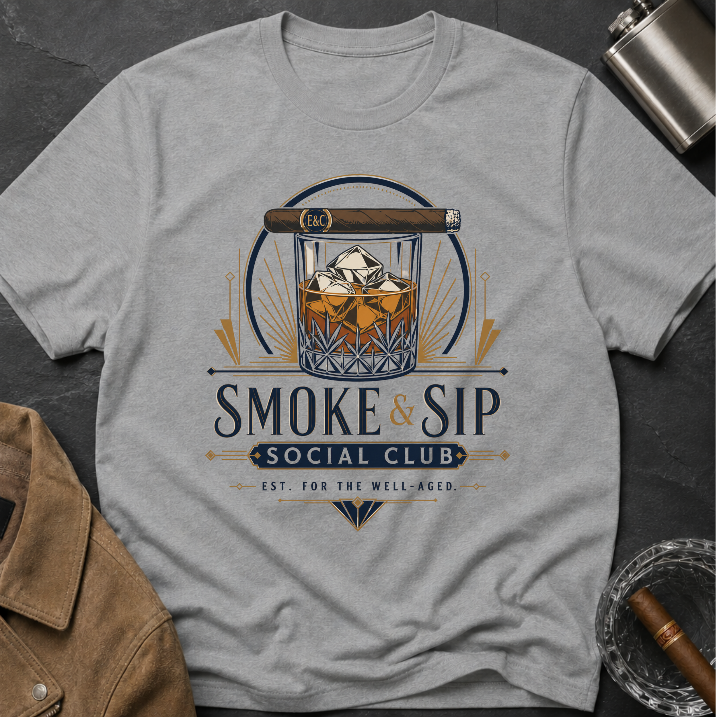 Smoke & Sip Social Club T-Shirt