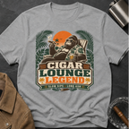 Cigar Lounge Legend T-Shirt — Vintage Retro Smoking Ape Design