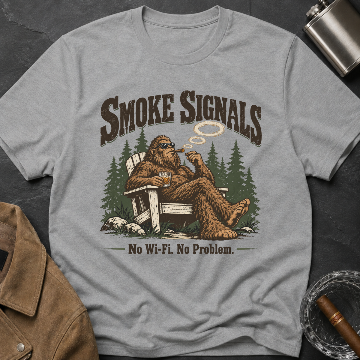 Bigfoot Smoke Signals T-Shirt