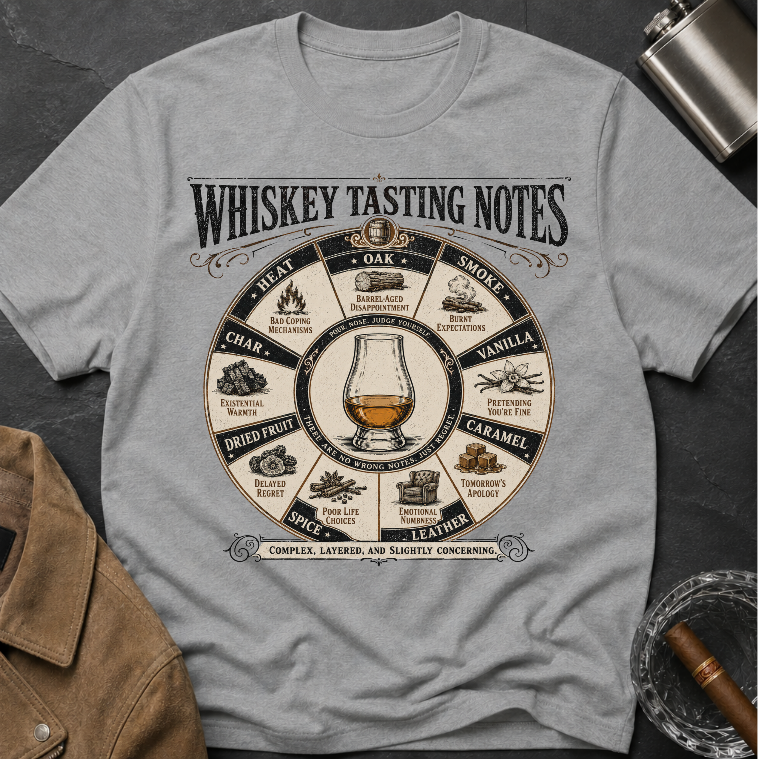 Whiskey Tasting Notes T-Shirt