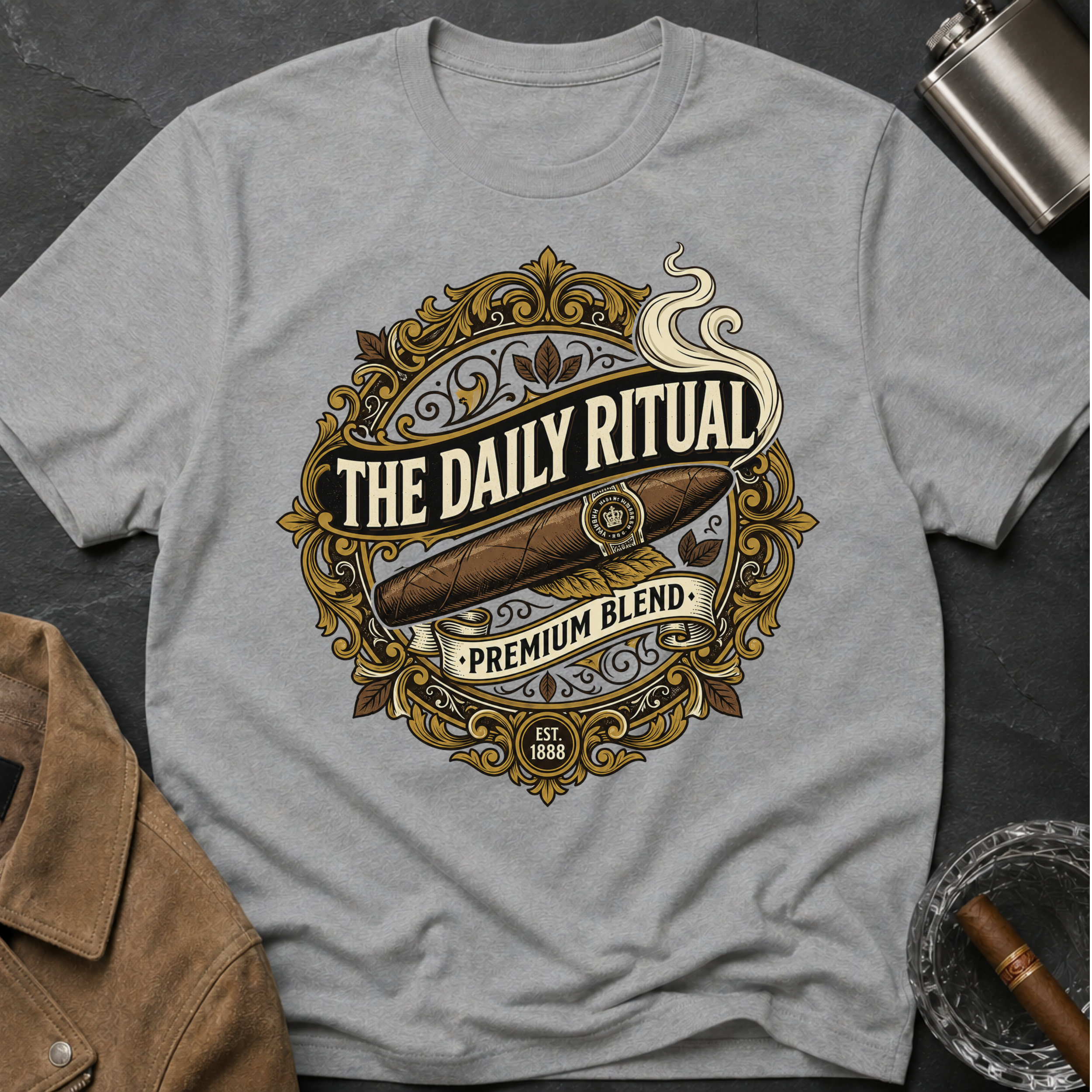 "The Daily Ritual" Retro Logo T-Shirt