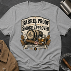 Barrel Proof & Smoke Approved T-Shirt — Whiskey Barrel Distillery Tee
