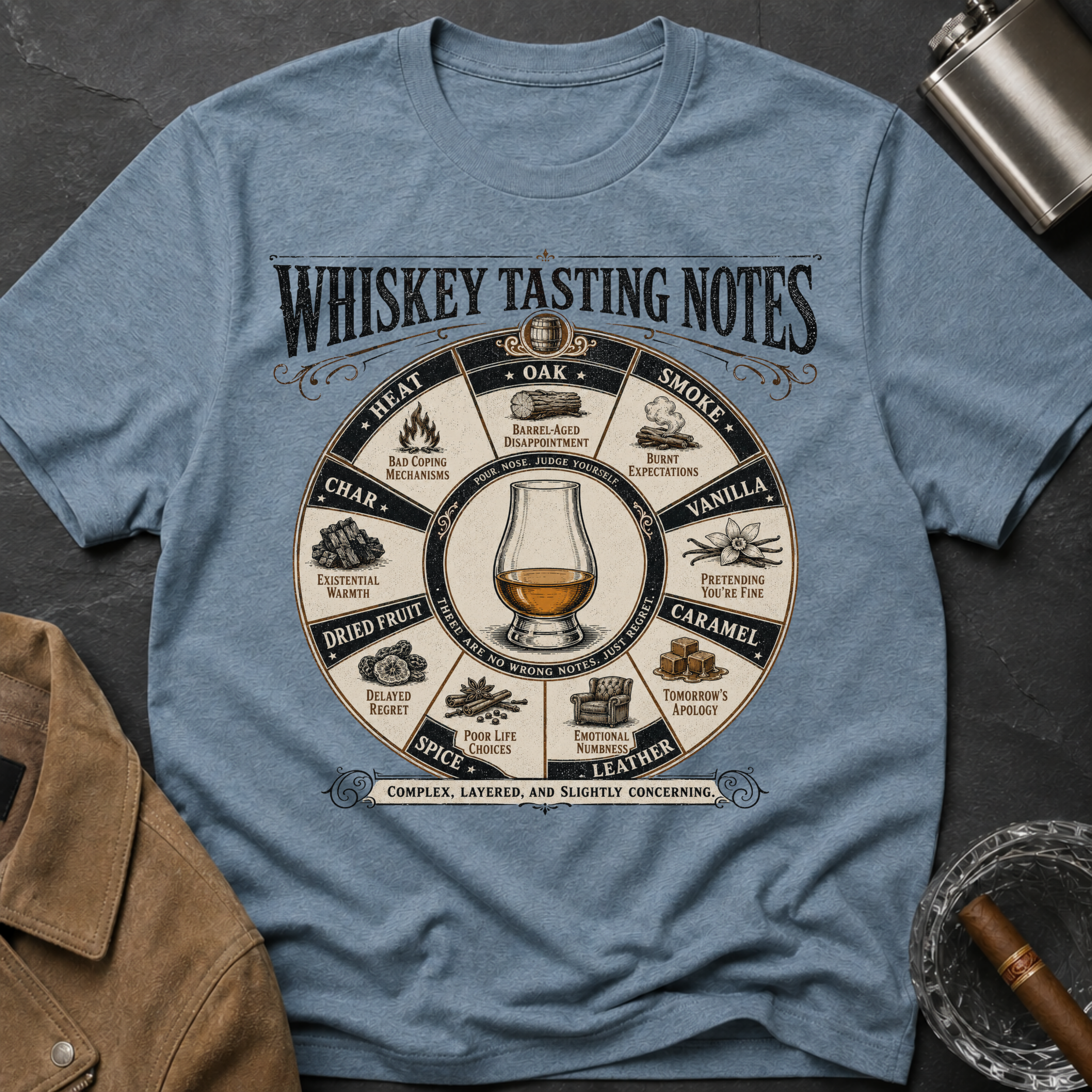 Whiskey Tasting Notes T-Shirt