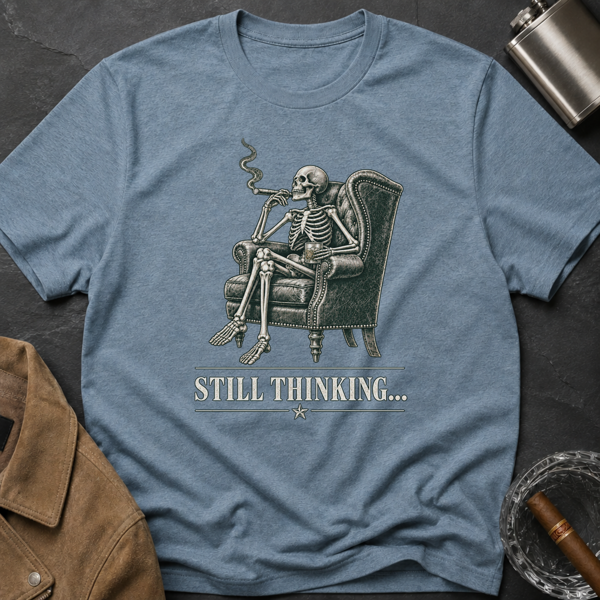 Still Thinking Skeleton T-Shirt