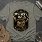 Whiskey Cigars Silence T-Shirt