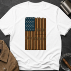 Cigar American Flag T-Shirt — Vintage Patriotic Smoking Tee