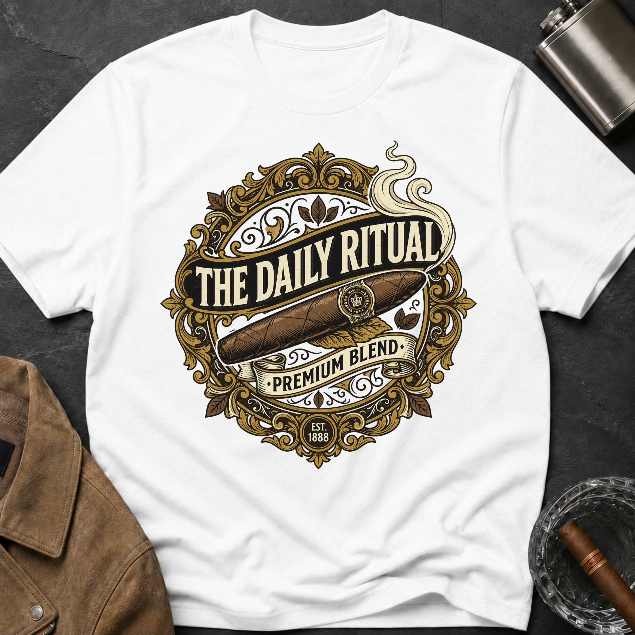 "The Daily Ritual" Retro Logo T-Shirt