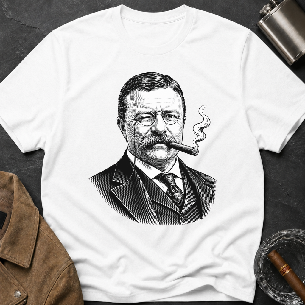 Theodore Roosevelt with Cigar T-shirt