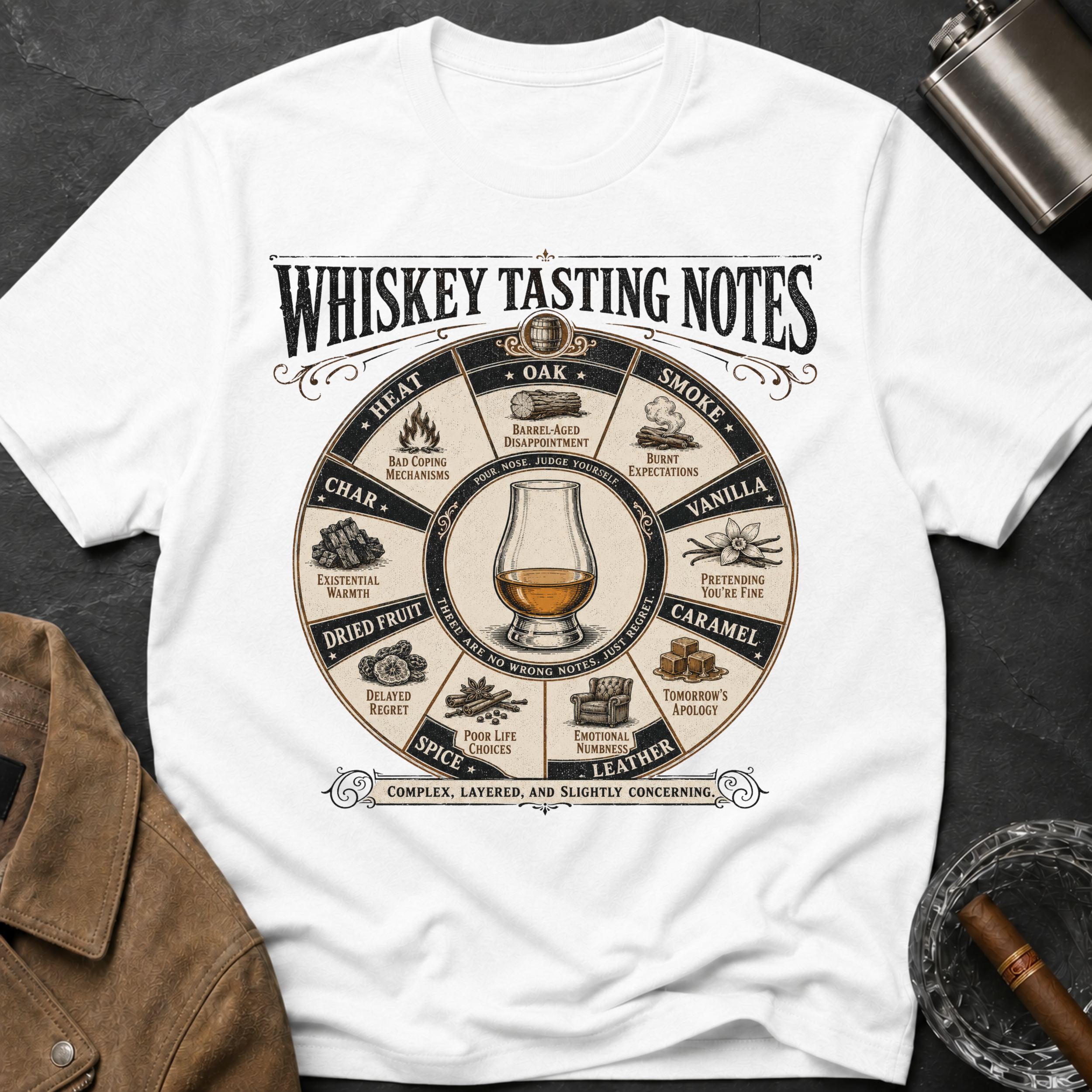 Whiskey Tasting Notes T-Shirt