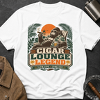 Cigar Lounge Legend T-Shirt — Vintage Retro Smoking Ape Design